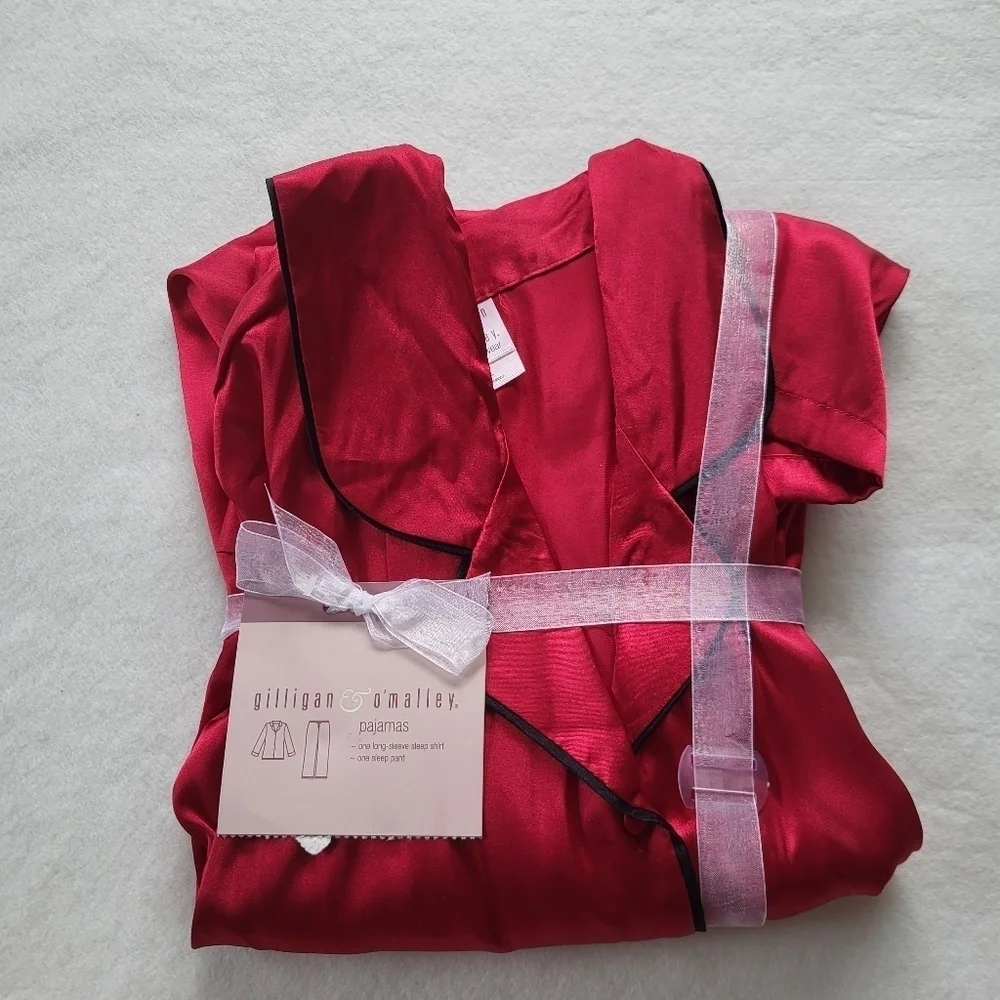 Gilligan and O'Malley Sleepwear Women's Red Pajama Set Size XL NWT